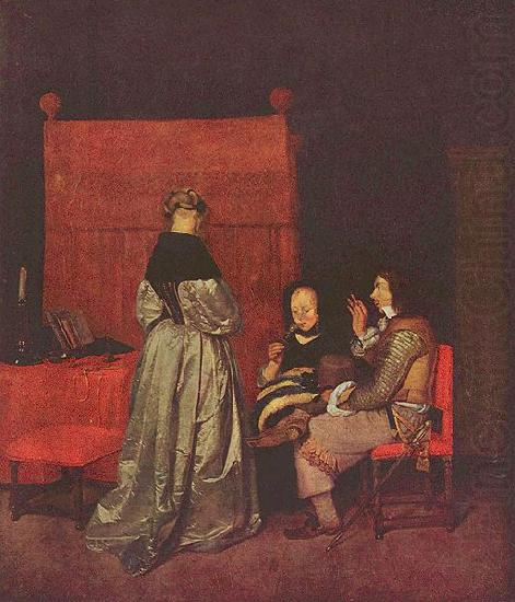 Gerard ter Borch the Younger Paternal Admonition china oil painting image